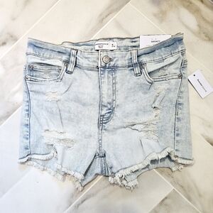 Bluenotes Frayed Jean Shorts